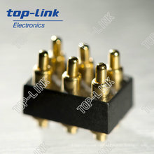 6 Pin Wasserdichte Federbelastete Pogo Pin Stecker